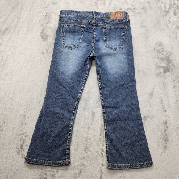 Vintage LEI Jeans Womens 11 Juniors Blue Mid Rise Bootcut Stretch Denim Casual - Picture 4 of 15